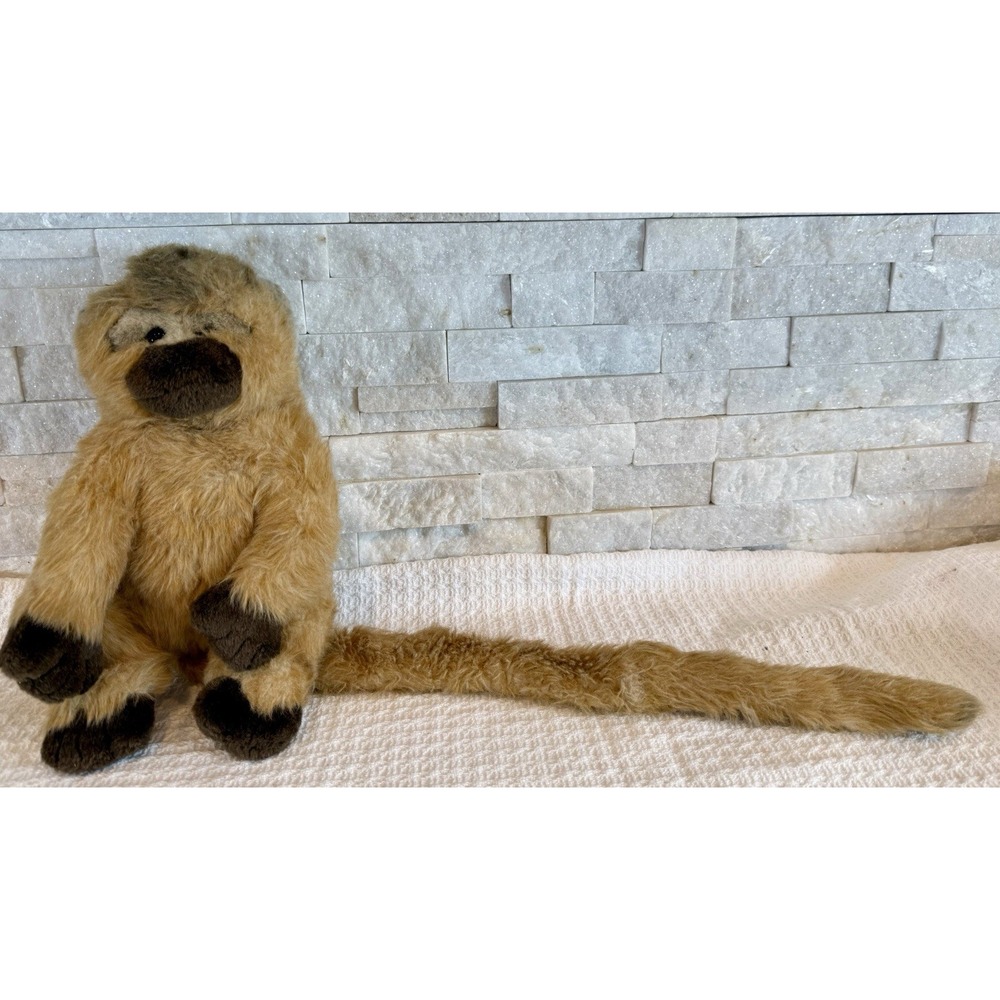 Capuchin Monkey Plush Long Tail Realistic 10.5 " Toy Fiesta Stuffed Animal - Picture 7 of 7